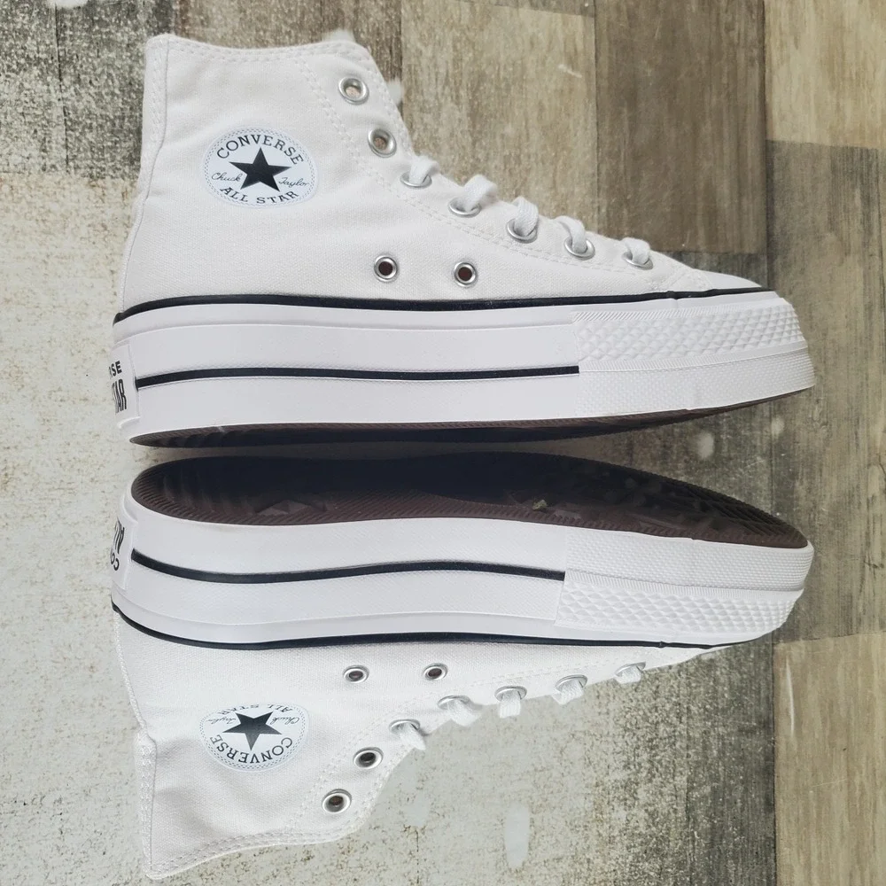 Converse Chuck Taylor All Star Lift Womens Shoes Sz 5 White High Top Platform